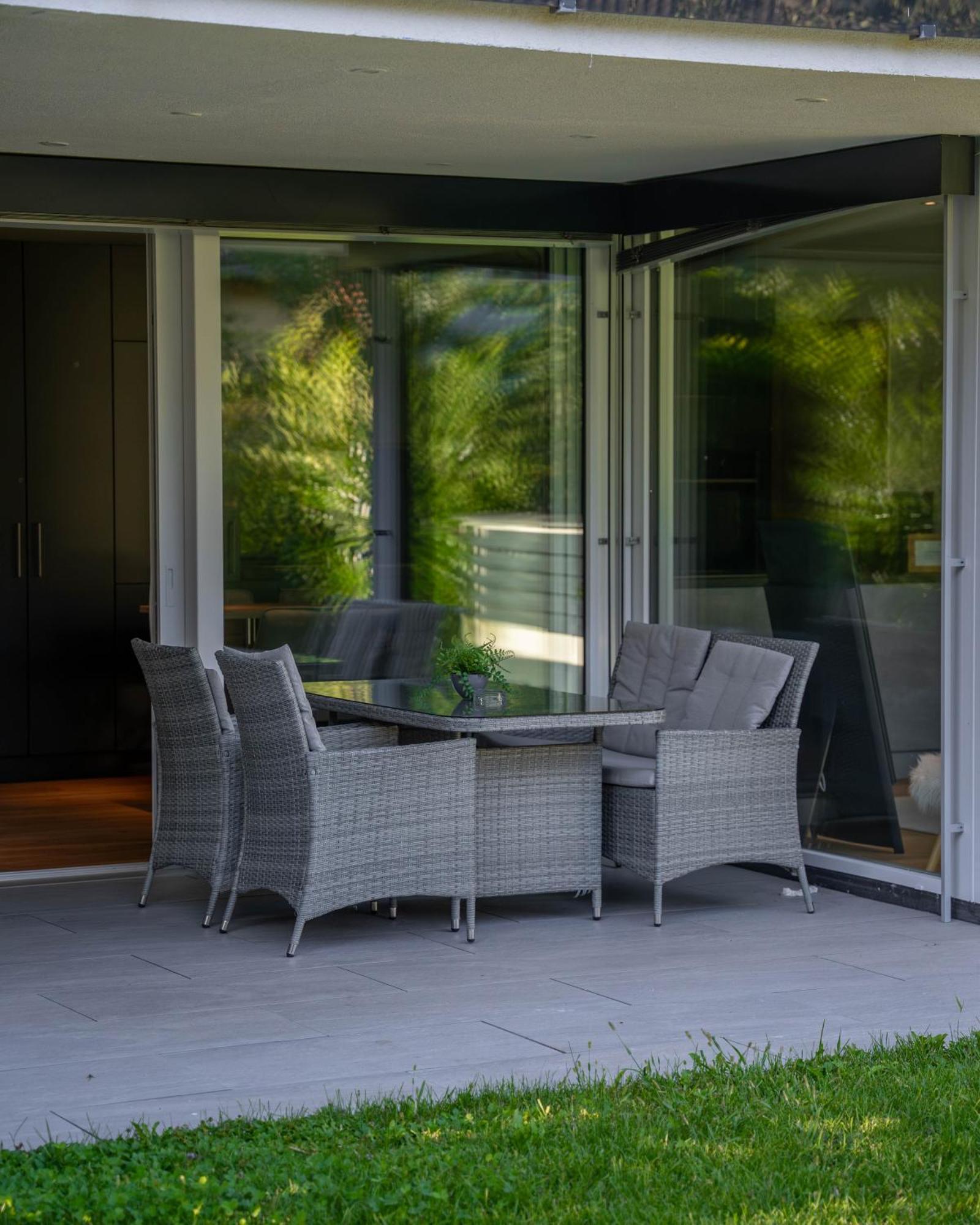 Sonnige Gartenwohnung Fritzens Bagian luar foto